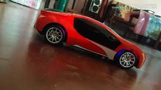 Unboxing BMW i8 rc car and test driving.
