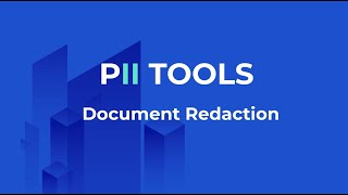 Document Redaction with PII Tools
