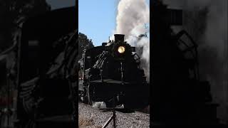 Cumbres \u0026 Toltec #489 blowing its whistle #steamtrain #train #newmexico #chama #riogrande