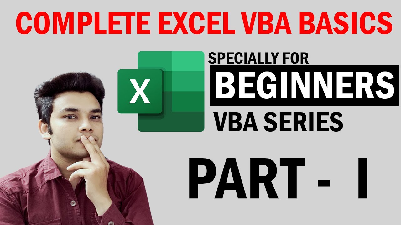 EXCEL VBA Basics Part 1- Complete Series | Advance Excel Tutorial ...