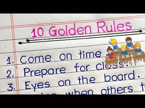 What is the 10 10 rule in school?