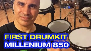 Millennium 850 mps Setup \u0026 First Play | Millenium 850 drum kit