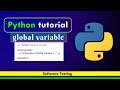 Python Programming Global Variable | Software Testing
