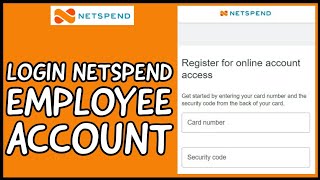How to Login Netspend Employee Account? Netspend Employee Account Sign in Tutorial (2024)