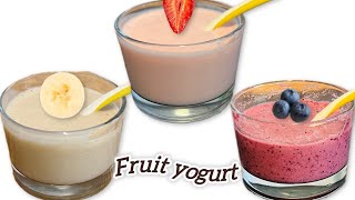 Baby food || homemade fruit yogurt for 7 months and above babies || healthy and easy fruit yogurt