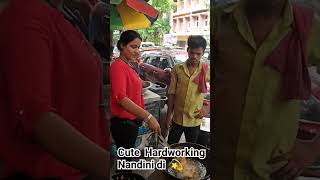 Cute \u0026 Hardworking Nandini Didi street food  #shorts #viral #thetweediefamily