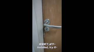 Installation Door Lock At Night?安装换新门锁在夜晚?