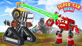 SuperCar Rikki Finds the Stolen Giant Monster Machine from the City Thief!