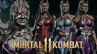 Mortal Kombat 11 - ALL Sindel Gear, Skins, Intros and Win Poses!