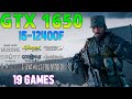 GTX 1650 + i5 12400F : Test in 19 Games - GTX 1650 Gaming in 2024