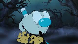 THE CUPHEAD SHOW mugman scare from ghost moments