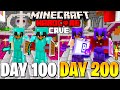 We Survived 200 Days Of Hardcore Minecraft, In A Cave Only World - Duo Minecraft Hardcore