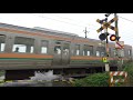 【踏切と電車】jr両毛線　第二大間々踏切