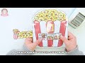 🍿popcorn theater🎥squishy book🍿diy