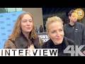 Hannah Einbinder & Gillian Anderson interview on Teenage Sex and Death at Camp Miasma premiere