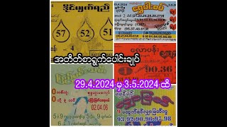 29.4.2024 မှ 3.5.2024 အထိ - တပတ်စာ အတိတ်စာရွက်များ နှင့် အထူးအိပိတ်များ (Ep-1) #အတိတ်စာရွက် #2d