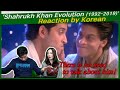 'Shahrukh Khan Evolution (1992-2019)' reaction by korean | Kajol | Kareena, Hrithik | Udit Narayan