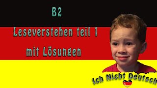 B2 LESEVERSTEHEN TEIL 1 mit lösung 10