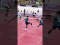 Servis keras membuat cedera si raja Tarkam #sepaktakraw #takraw #shorts