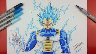 Drawing Vegeta Ssj Blue Limit Breaker Dragon Ball Super