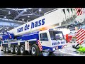 GREAT XXXL 150KG RC MODEL CRANE WORKING HARD!! GIANT SCALE 1:8 MODEL, RC TRUCK CRANE VAN DE HASS