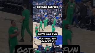 Boston Celtics Warm up