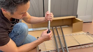 HOW TO ASSEMBLE the Amazon Basics 5-Shelf!