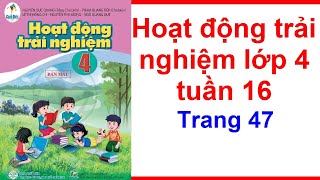 Hoạt Động Trải Nghiệm Lớp 4 Sách Cánh Diều Tuần 16 Trang 47