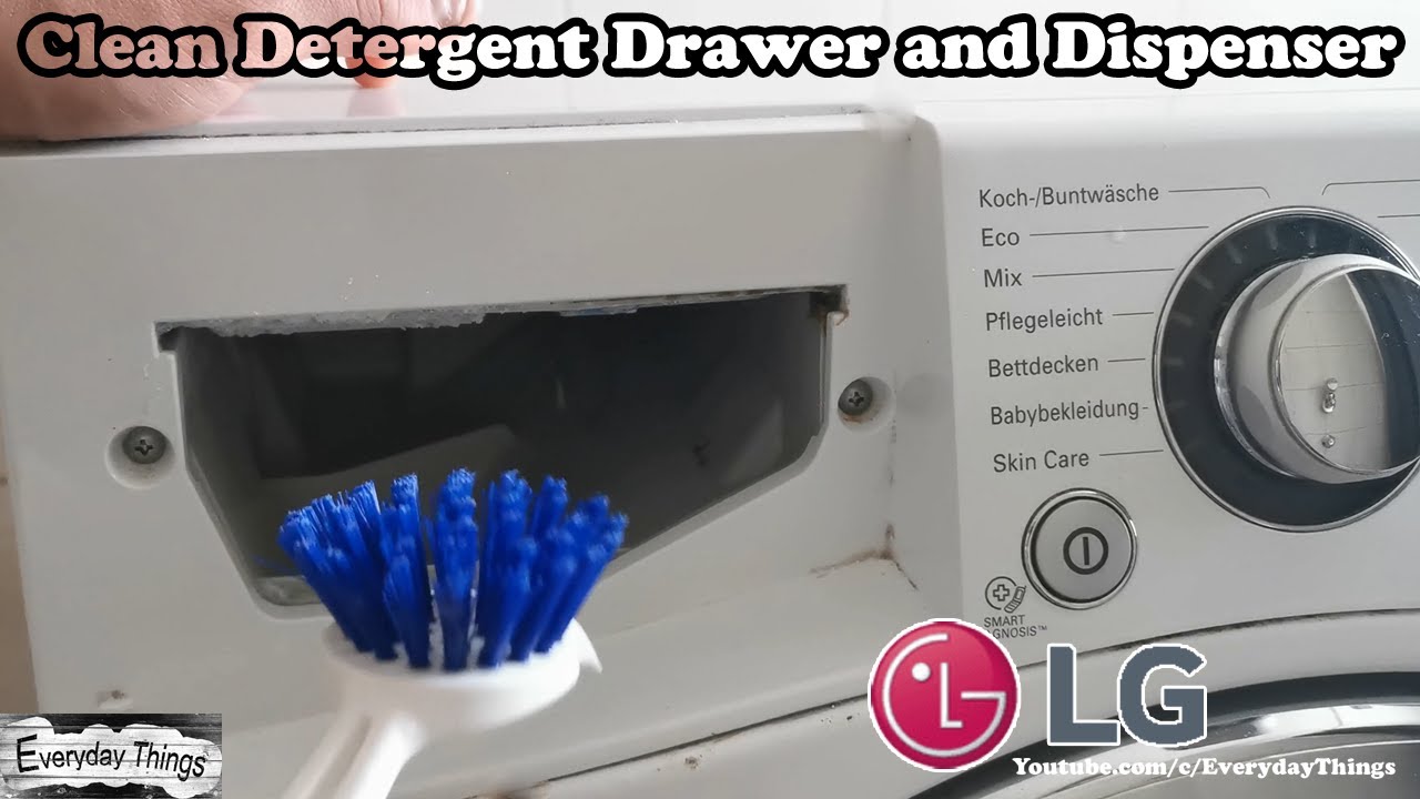 How To Clean The Detergent Drawer And Dispenser On LG Washer And Dryer ...