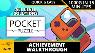 Pocket Puzzle - Achievement Walkthrough (1000G IN 15 MINUTES) QUICK \u0026 EASY!