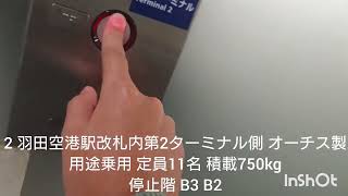 羽田空港駅のエレベーター