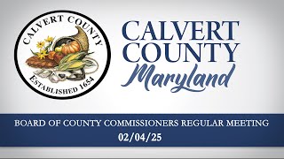 Board of County Commissioners - Regular Meeting - 02/04/2025