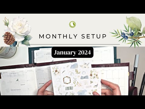 January Reset 2024  Sterling Ink A5, Papertess B6 & Weeks