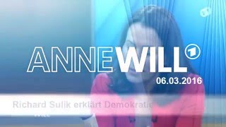 Anne Will  - Richard Sulik and Democracy 06.03.2016