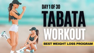 🔥 10 MIN TABATA Workout 🔥 // Best HIIT CARDIO - 30 DAYS Lose Weight Challenge [ DAY 1 OF 30 ]