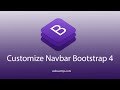 How to customize navbar - bootstrap4 tutorial