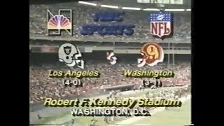 1983-10-02 Los Angeles Raiders vs Washington Redskins