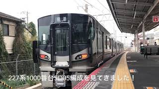 2018/12/1 近ヒネ227系1000番台SD05編成(回送)和泉府中駅発車