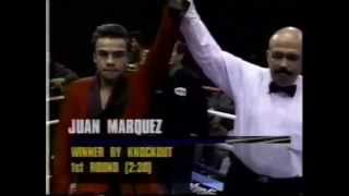 Juan Manuel Marquez KO 1º Round, 22 años, pura dinamita! Suscríbete al canal!