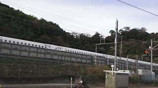 東海道新幹線N７００Aのぞみ３６４号東京行き用宗駅通過シーン2020.12.29.