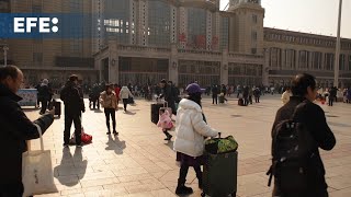 China prevé 14,2 millones de pasajeros de tren el último viernes previo al Año Nuevo lunar