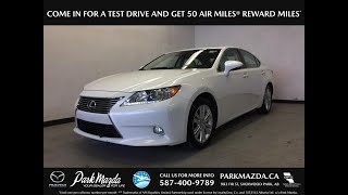 WHITE 2013 Lexus ES 350  Review Sherwood Park Alberta - Park Mazda