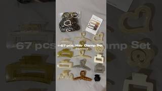 67 pcs. Hair Clamp Set for ₱125 only! 🫶 aesthetic hair accessories ✨