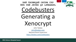 Codebusters - Generating a Xenocrypt
