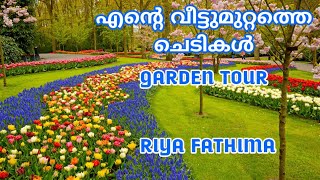 എൻ്റെ വീട്ടുമുറ്റത്തെ ചെടികൾ|garden tour video|Home GARDEN| Riya Fathima