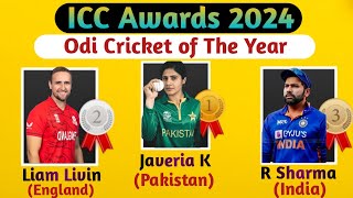 ICC Awards 2024 Odi Cricketer of The Year | Men's Nominees | Women's Nominees