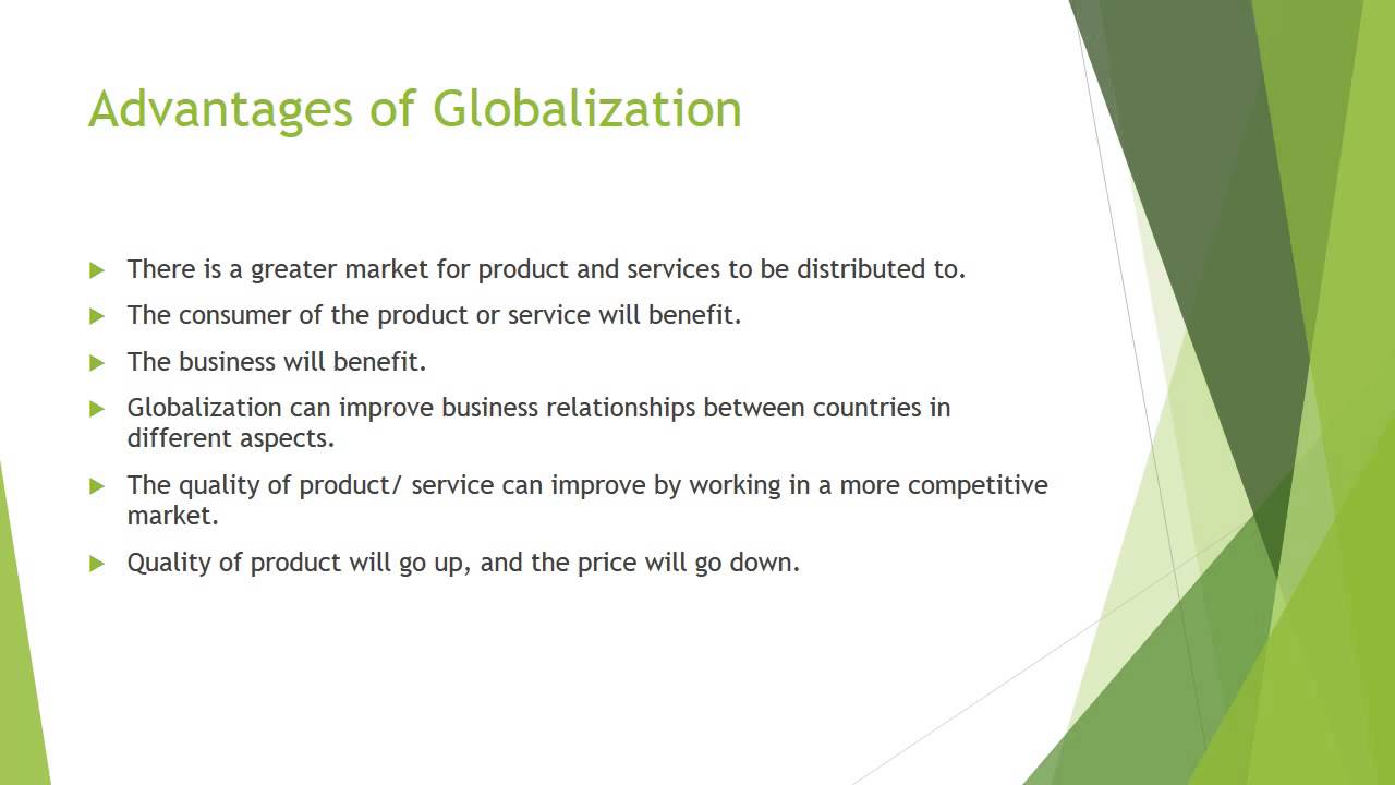 Advantages And Disadvantages Of Globalization - YouTube