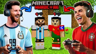 Ronaldo and Messi Playing Minecraft Hardcore! 💔