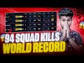 94 SQUAD KILLS WORLD RECORD IN BGMI | GODL LoLzZz