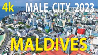 Male City , Maldives 4K By Drone 2023